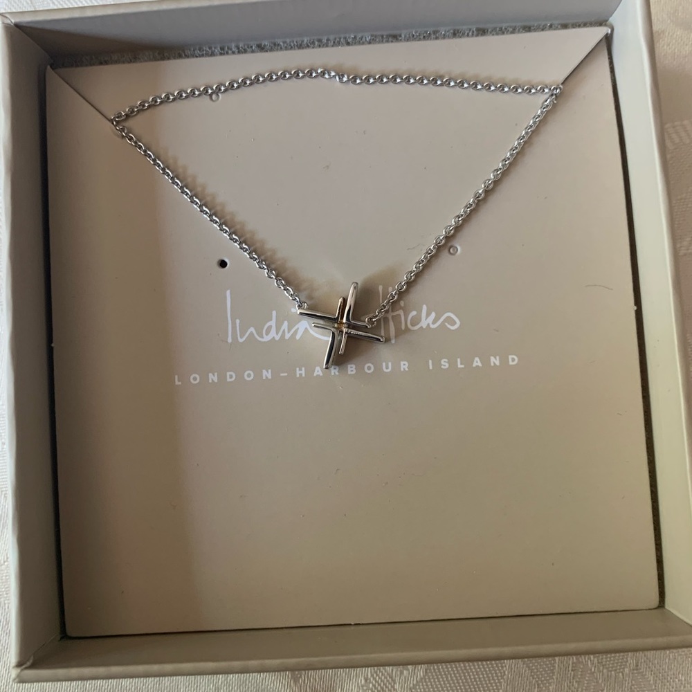 India Hicks Silver “L” Necklace